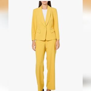 Le Suit Dark Yellow Women's Pants Suit 🆕 14W/16W